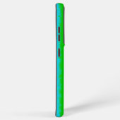 Groen blauw abstract 3D regenboogpatroon Samsung Galaxy Hoesje (Rechterkant)