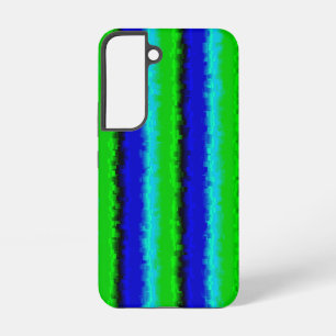 Groen blauw abstract 3D regenboogpatroon Samsung Galaxy Hoesje