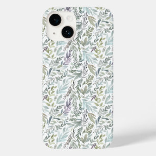 Groen Blauw Botanisch Aquarel Case-Mate iPhone 14 Hoesje