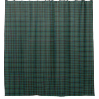 Groen Blauw Bourgondië Tartan Schotse Ruit Badgord Douchegordijn