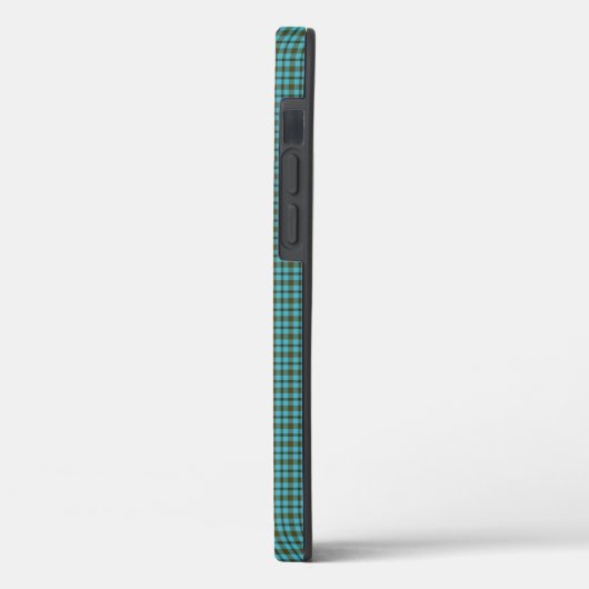 Groen blauw bruin zwart speldenmonogram Case-Mate iPhone case (Achterkant / Links)
