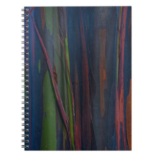 Groen blauw en bruin abstract schilderij notitieboek