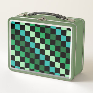 Groen blauw geruit Gingham patroon