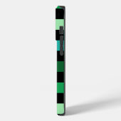 Groen blauw geruit Gingham patroon Case-Mate iPhone Case (Achterkant / Links)