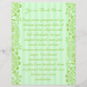 Groen Blauw Gestreepte Gedraaide Flyer (Achterkant)