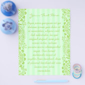 Groen Blauw Gestreepte Gedraaide Flyer (Enkel)