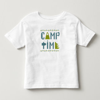 Groen Blauw Kamp Tijd Natuur Shirt