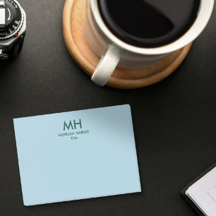 Groen Blauw Minimaal Schoon Initiaal Post-it® Notes