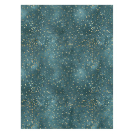 Groen blauw nachtelijke hemel blauwgroen gouden st tafelkleed