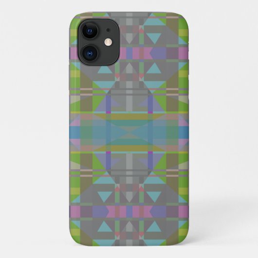 Groen blauw Paars Geometrisch Case-Mate iPhone Case (Achterkant)