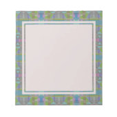 Groen Blauw Paars Geometrisch Notitieboek Notitieblok (Voorkant)