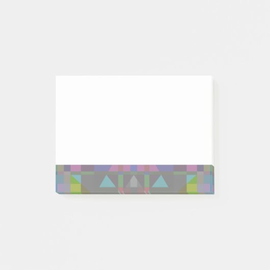 Groen blauw Paars Geometrisch Post-it® Notes (Voorkant)