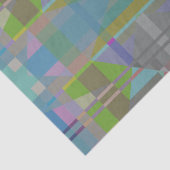 Groen blauw Paars Geometrisch Tissuepapier (Detail)