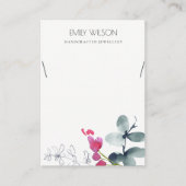 GROEN BLAUW ROZE EUCALYPTUS FAUNA SIERADEN DISPLAY VISITEKAARTJE (Voorkant)