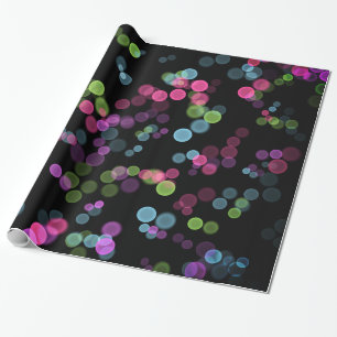 Groen blauw roze Paarse Abstracte Bubble Design Cadeaupapier