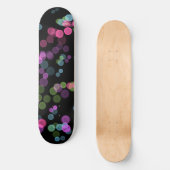 Groen Blauw Roze Paarse Abstracte Bubble Design Skateboard (Voorkant)