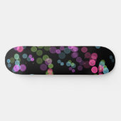 Groen Blauw Roze Paarse Abstracte Bubble Design Skateboard (Horizontaal)