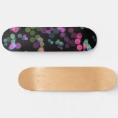 Groen Blauw Roze Paarse Abstracte Bubble Design Skateboard (Horizontaal)