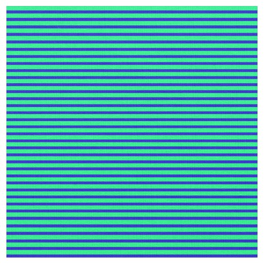 Groen & blauw Striped/Lined Pattern Stof (Close Up)