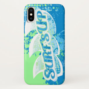 groen blauw surf omhoog zee iPhone x hoesje