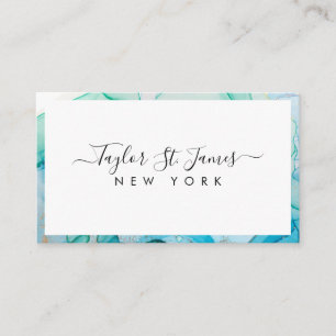 Groen blauw Visitekaartje van de Grens van de Wate