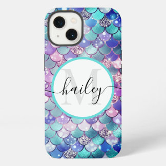 groen blauw zeemeermin huid met glitters Case-Mate iPhone 13 Hoesje