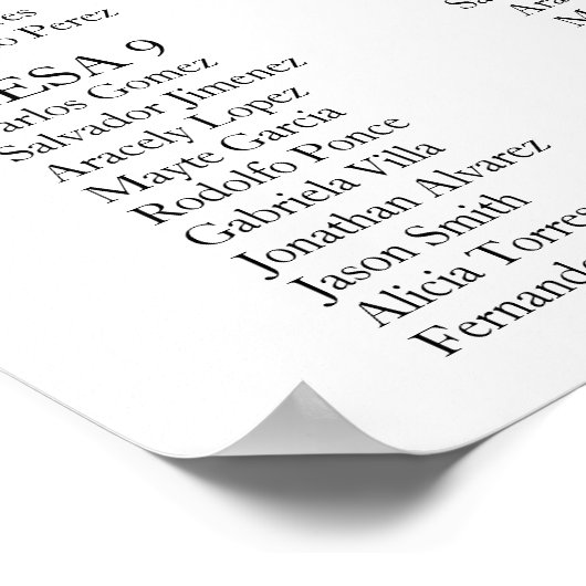 Groen blauwe bloem bruiloft zitgrafiek poster (Hoek)