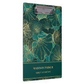 Groen-blauwe goudbladeren klembord (Rechts)