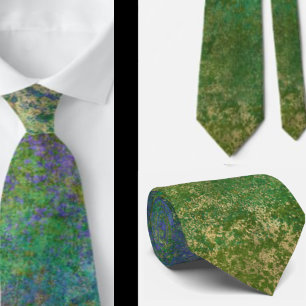 Groen Blauwe Pauw Kleur Abstracte Nekband Das