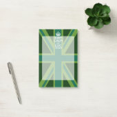 Groen Blauwgroen houden kalm en hebben Jouw tekst  Post-it® Notes (Kantoor)