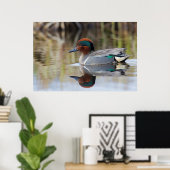 Groen Blauwgroen Poster (Thuiskantoor)