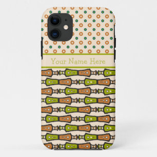 Groen Blauwgroen Zwart Cream Tribal iPhone 5/5s Ho iPhone 11 Hoesje