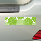  groen bloem bloesem bumpersticker (Op auto)