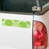  groen bloem bloesem bumpersticker (Op Truck)