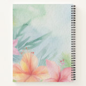  Groen Bloemen Bruiloft Souvenir Notitieboek (Achterkant)