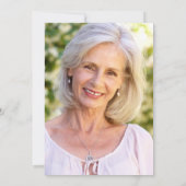 Groen Bloemen Fotoscript Pensioenfeest Kaart (Achterkant)