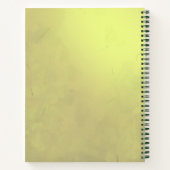 Groen Bloemen Hart School Notitieboek (Achterkant)