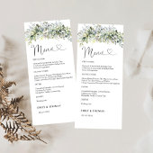 Groen Bloemen Huwelijksceremonie Menu