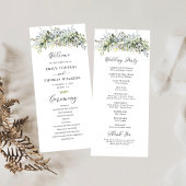 Groen Bloemen Trouwceremonie Programma