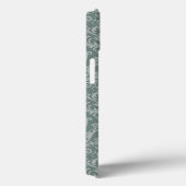 Groen bloemenbehang Case-Mate iPhone case (Achterkant / Rechts)