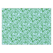 Groen bloemmotief G01. L Blauw BG Tafelkleed (Voorkant (Horizontaal))