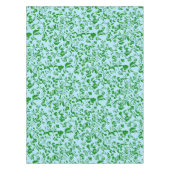 Groen bloemmotief G01. L Blauw BG Tafelkleed (Voorkant)