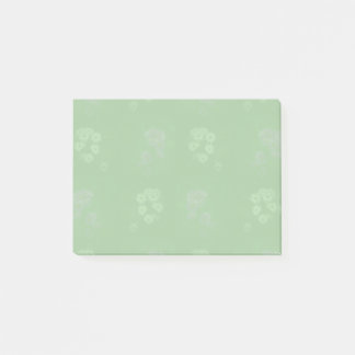 Groen bloemmotief post-it® notes