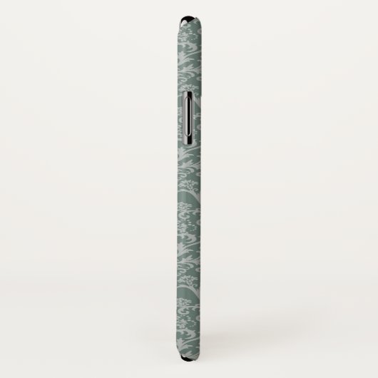 Groen bloempapier Case-Mate iPhone case (Achterkant / rechts)