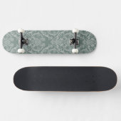 Groen bloempapier skateboard (Horizontaal)