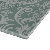 Groen bloempapier snijplank (Hoek)