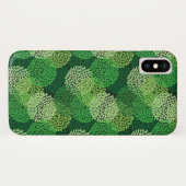 Groen bloempatroon Case-Mate iPhone case (Achterkant (horizontaal))