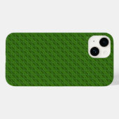 Groen bloempatroon Case-Mate iPhone case (Achterkant (horizontaal))