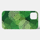 Groen bloempatroon Case-Mate iPhone case (Achterkant (horizontaal))