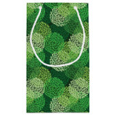 Groen bloempatroon klein cadeauzakje (Achterkant)